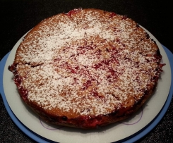 Variation von Schneller Apfelkuchen (mit Johannisbeeren od. Rhabarber)