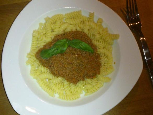 Variation von schnelle Hackfleischsoße