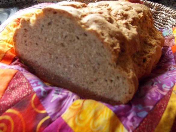 Dinkelbrot mit Chiasamen ohne Hefe, Histaminfrei