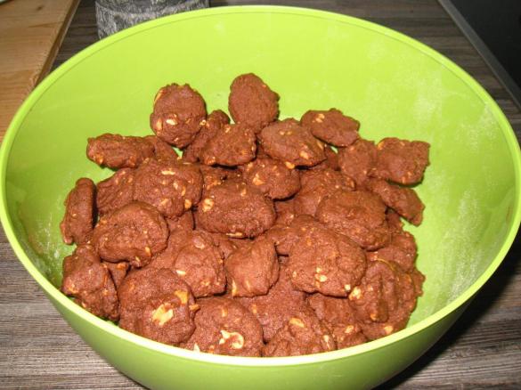 Erdnuss Kakao Cookies einfach und knackig