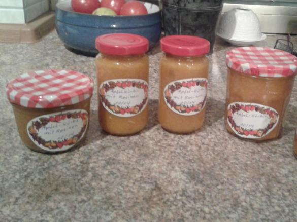 Kürbis-Apfel Marmelade Low Carb