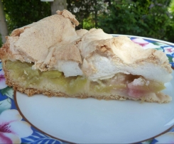Rhabarberkuchen mit Baiserguss 