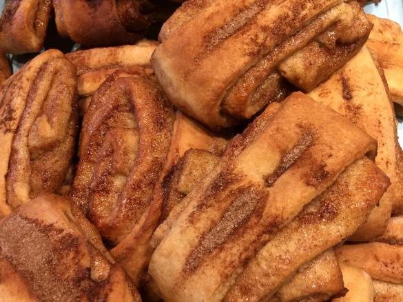 Vegane Franzbrötchen