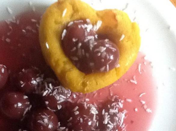 KÜRBIS❤️ MIT KIRSCHKOMPOTT 