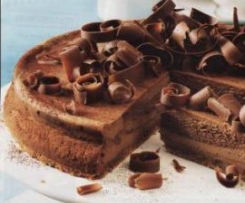 Schokoladen-Käsekuchen mit Knusperboden