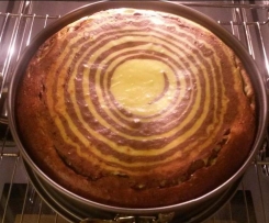 Zebra-Käsekuchen (ohne Boden)