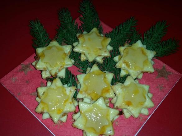 Marzipansternenhäufchen