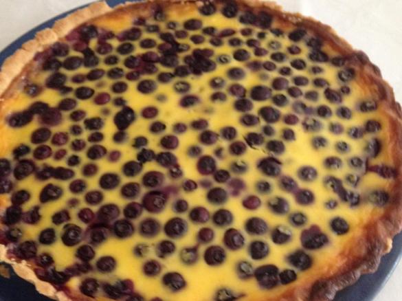 Heidelbeer-Frischkäse-Tarte