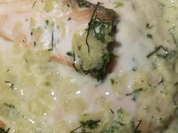 Lachs-Sahne-Gratin