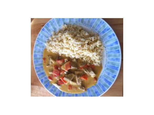 Curryschnitzel mit Reis (WW) 11PP