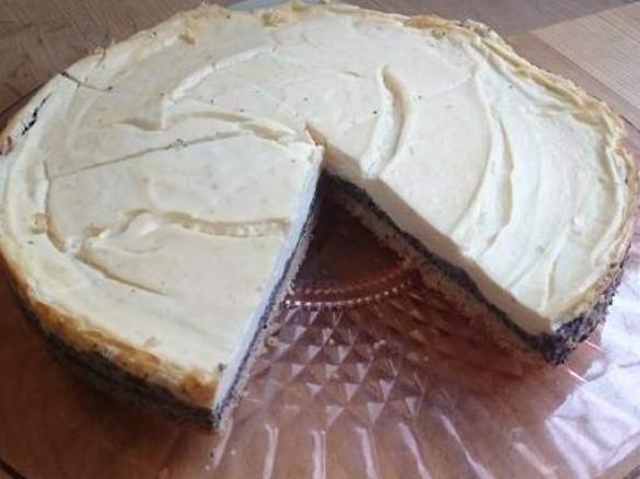 Mohnkuchen mit  Vanilledecke WW Rezept