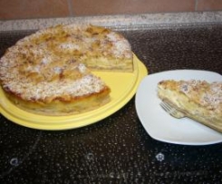 Apfelkuchen mit Hefeboden und Butterstreusel