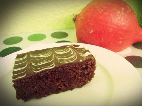 Saftiger Kürbis-Brownie