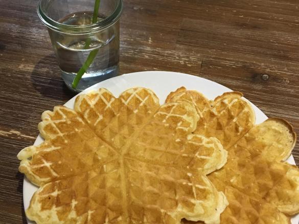 Creme fraiche Waffeln