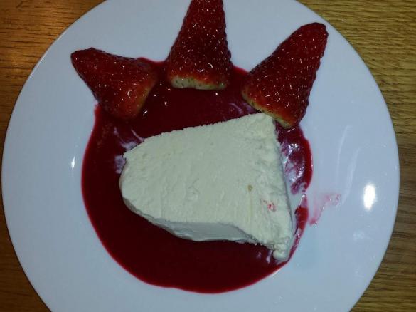 Weißes Schokoladenparfait