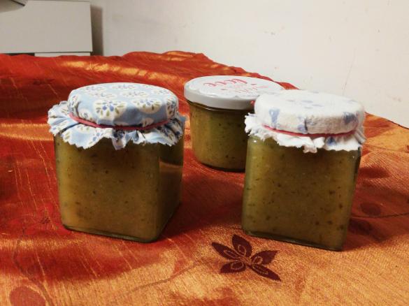Rhabarber Zucchini Marmelade