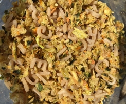 Gemüsebrühe mit Nudeln 