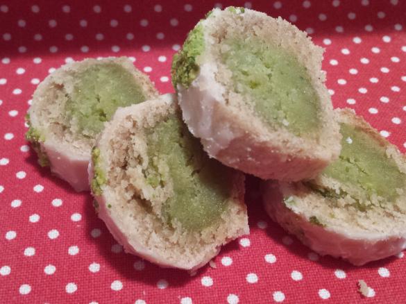 Marzipan Pistazien Plätzchen