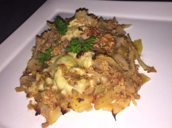 Weißkohl-Hackauflauf  LOW CARB
