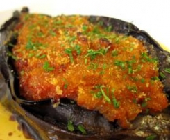 Auberginenauflauf mit Pinienkernen - indisch