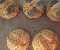 Dinkel-Weizenbrötchen schnell gemacht