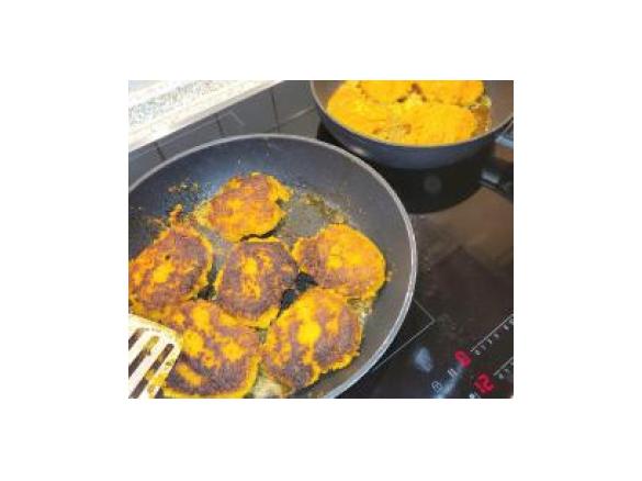 Möhren-Kichererbsen Bratlinge