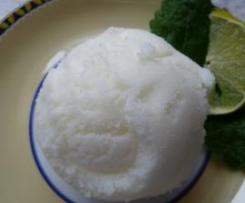 Variation von Zitroneneis