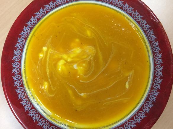 Kartoffelsuppe mit Kürbis 🎃