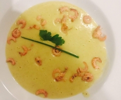 Meerrettichsuppe mit Nordseekrabben