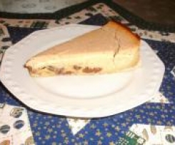 Adventlicher Käsekuchen mit Apfelkompott