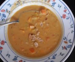 Südafrikanische Erdnusssuppe