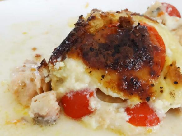 Lachs-Mozzarella-Quiche, italienische Art