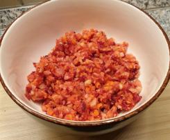 Rohkostsalat mit Kohlrabi, rote Beete, Möhre und Apfel