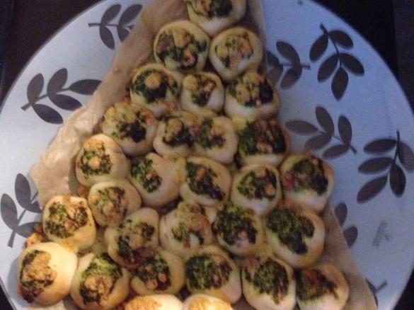 Pizzabällchen Tannenbaum