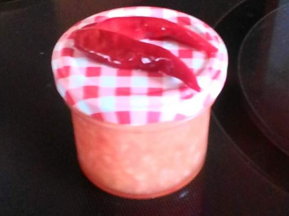 Spargel-Tomaten-Konfitüre mit Chilli