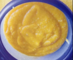 Möhren-Apfel-Brei mit Haferflocken (auf Vorrat)