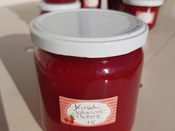 Kirsch-Johannisbeer-Marmelade