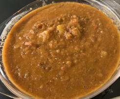 Linseneintopf mit Speck