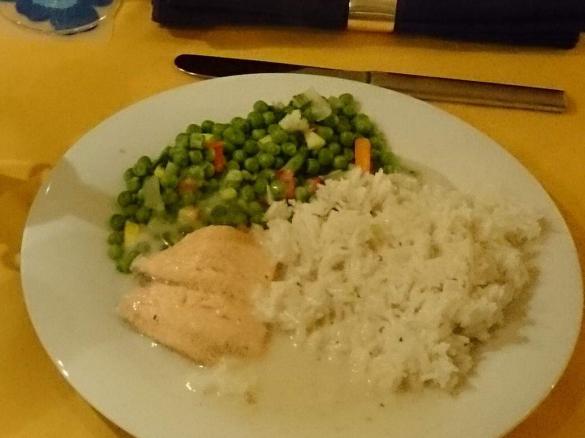 Lachsfilet mit Zitronensauce und Asia-Gemüse