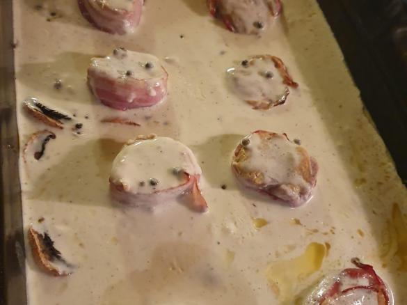 Variation Schweinefilet mit Bresso-Sosse