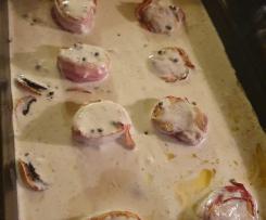 Variation Schweinefilet mit Bresso-Sosse