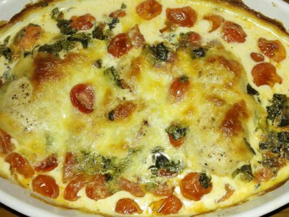 Bienes Mozzarella-Hähnchen in Basilikum-Sahnesauce