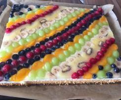Obstkuchen vom Blech (Patchworkkuchen)