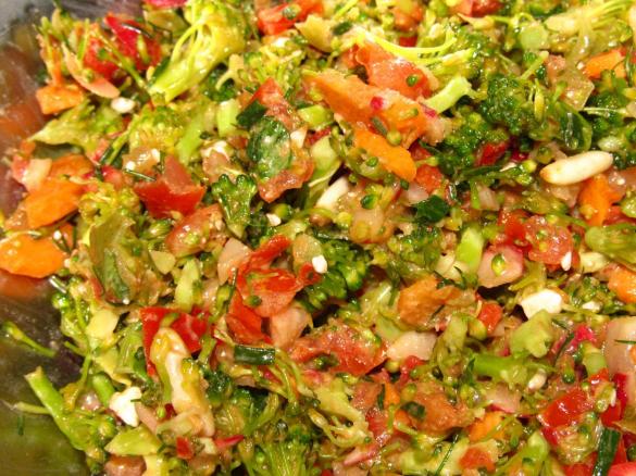 Brokkoli -Trauben - Salat