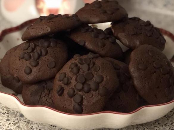 Zartbitter Schokoladen-Cookies