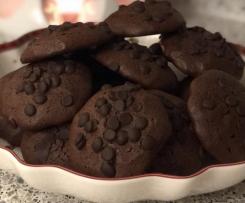 Zartbitter Schokoladen-Cookies