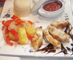 Hähnchenbrust süß-sauer ..