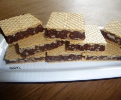 Waffel mit Schokolade - schmeckt ähnlich, dem aus der Werbung