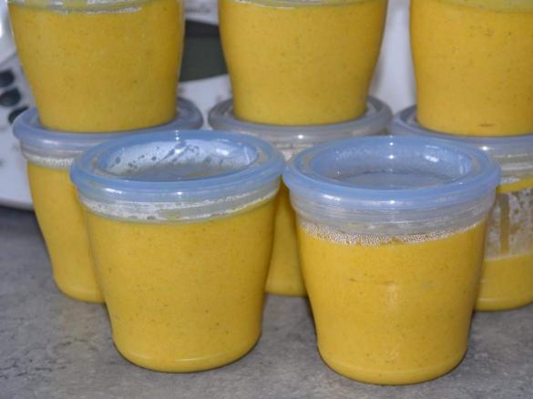 Reisbrei mit Hühnchen/Brokkoli/Blumenkohl und Möhren ( ab 6.Monat )