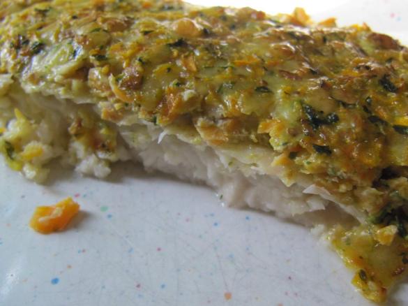 Fischfilet mit Möhrenhaube